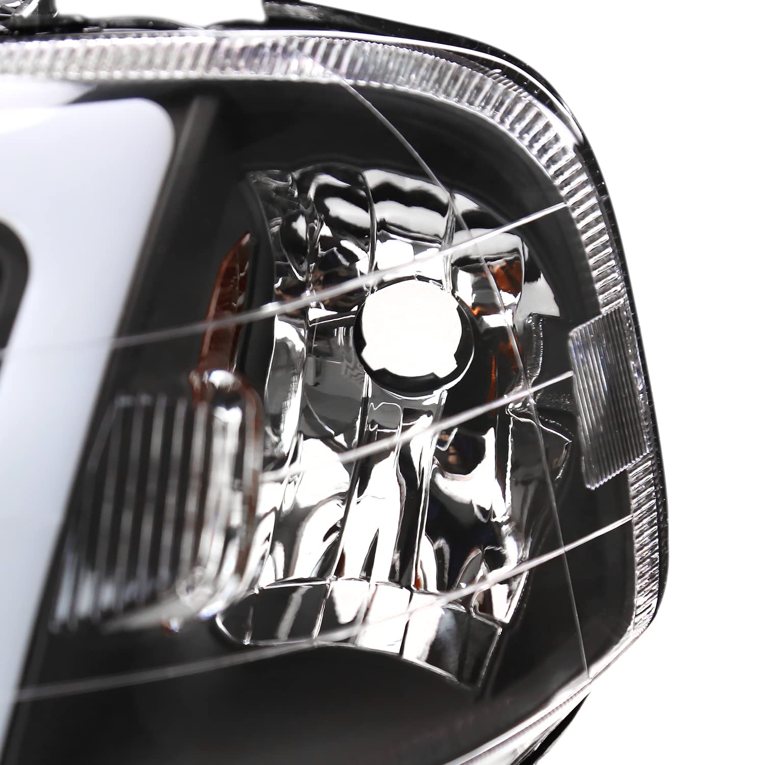 Black Headlights w/LED Tube SPEC-D TUNING Compatible with 1999-2000 Honda Civic EK/EJ/EM