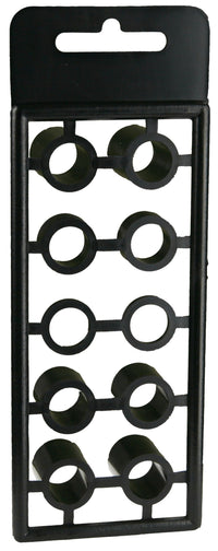 Black Plastic Install Bay Spacers 10 Pack - SST