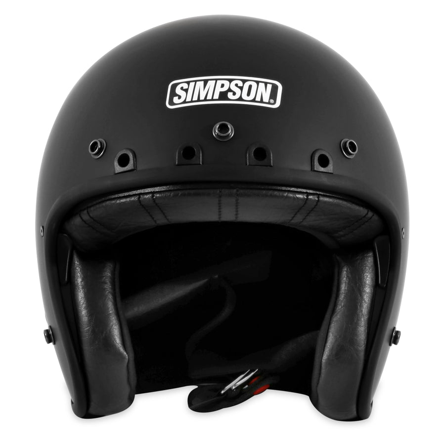 Motorcycle Simpson CHOP3MD Chopper Helmet - Adult Medium - Flat Black