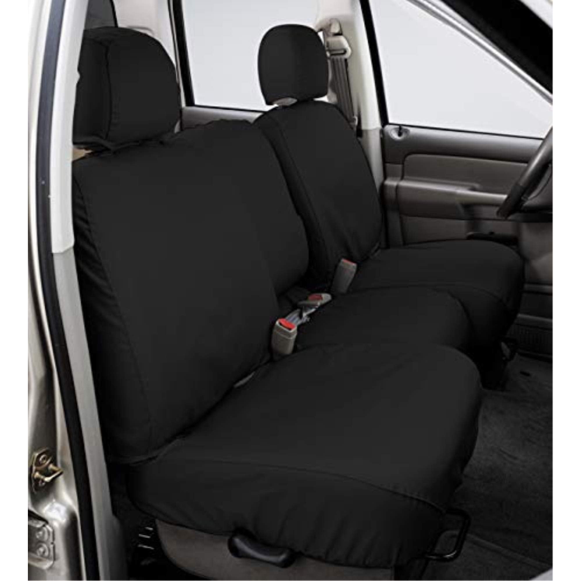 Covercraft SeatSaver Custom Fit Front Row Seat Cover for Select Nissan Frontier/Nissan Xterra Models - Polycotton (Charcoal)