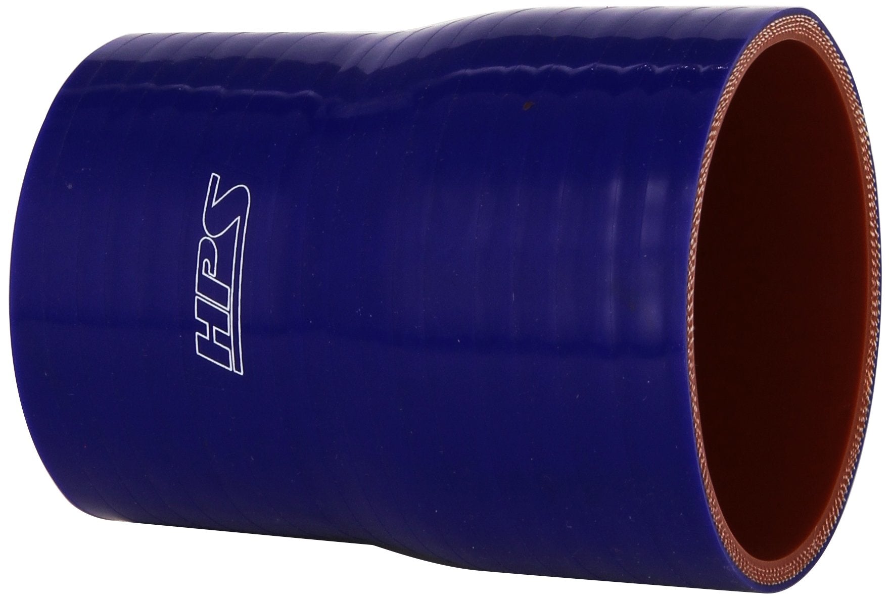 HPS Silicone HTSR-275-300-L4-BLUE High Temperature 4-ply Reinforced Reducer Coupler Hose, 50 PSI Maximum Pressure, 4" Length, 2-3/4" > 3" ID, Blue