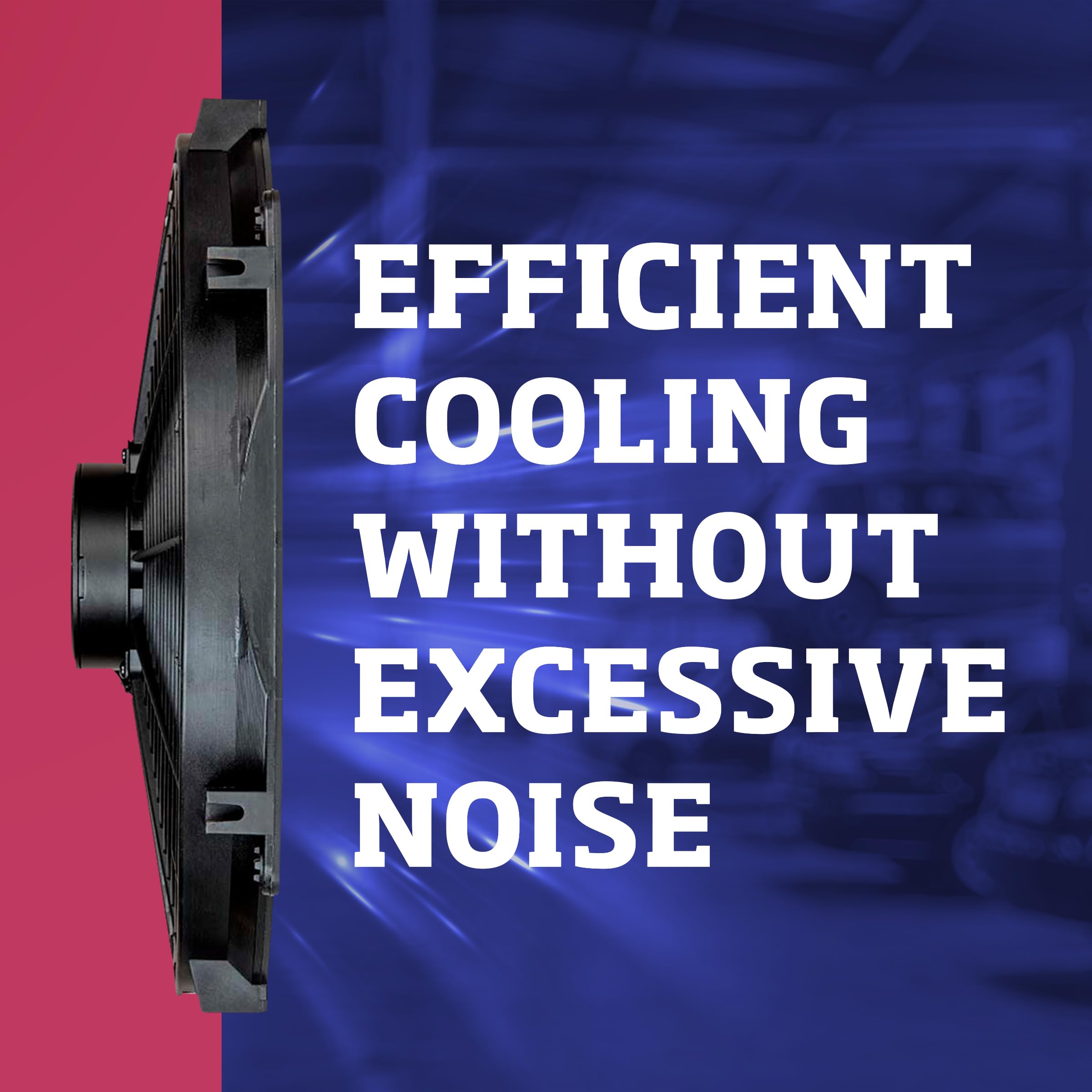 Flex-a-lite LoBoy Flex-Wave Electric Fan, Puller Fan, 16 Inches (238/105390)