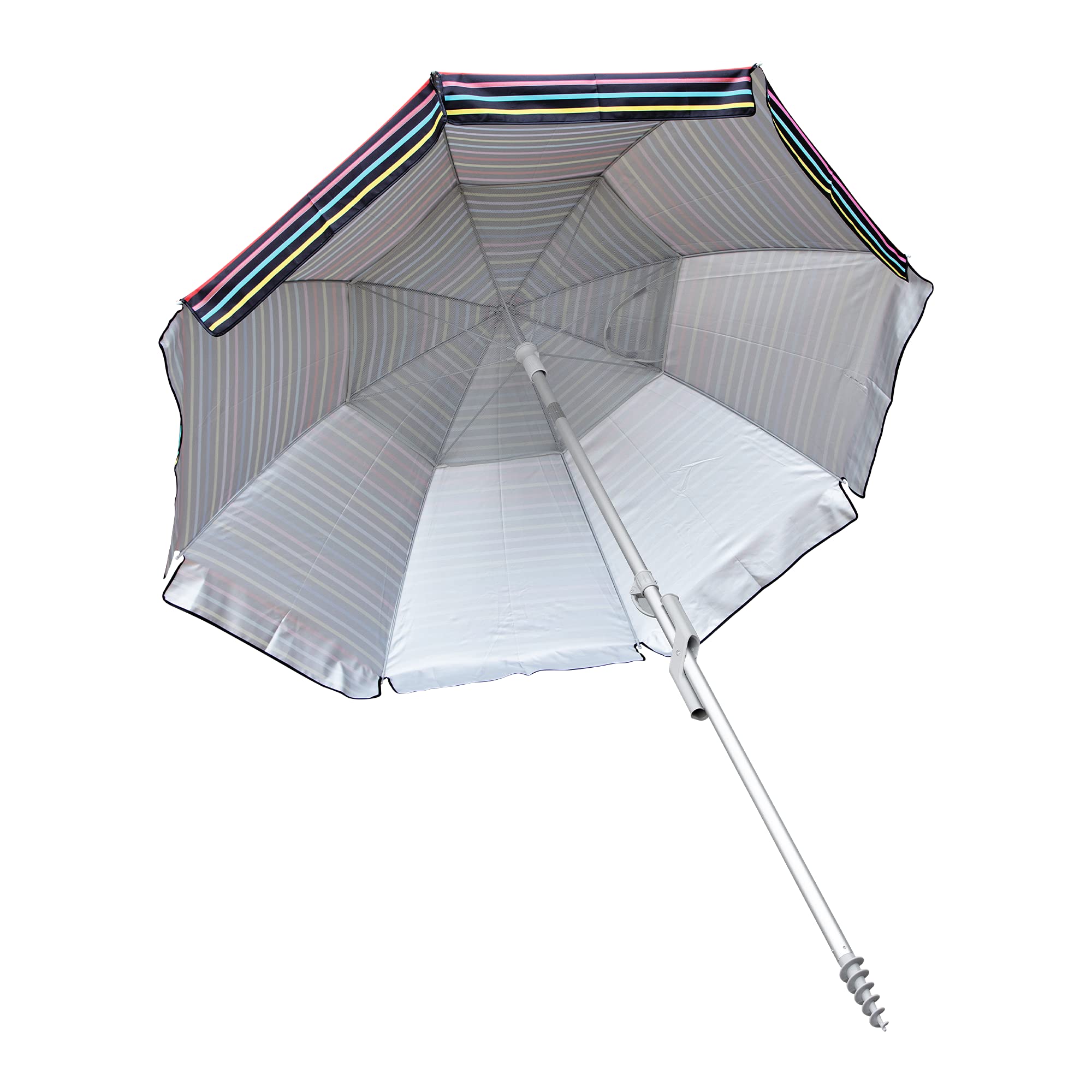 7' Hurley Beach Umbrella, Venice Mod Black