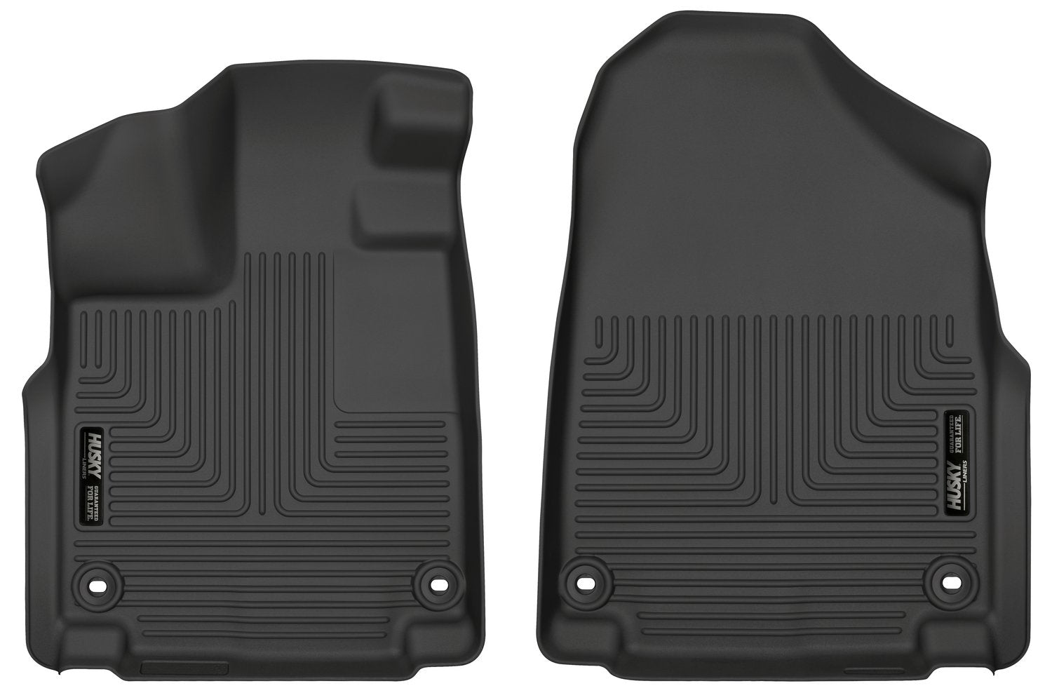 Husky Liners Floor Mats Weatherbeater | Fits 2018 - 2025 Honda Odyssey | Front Row, 2-pc Black - 18801