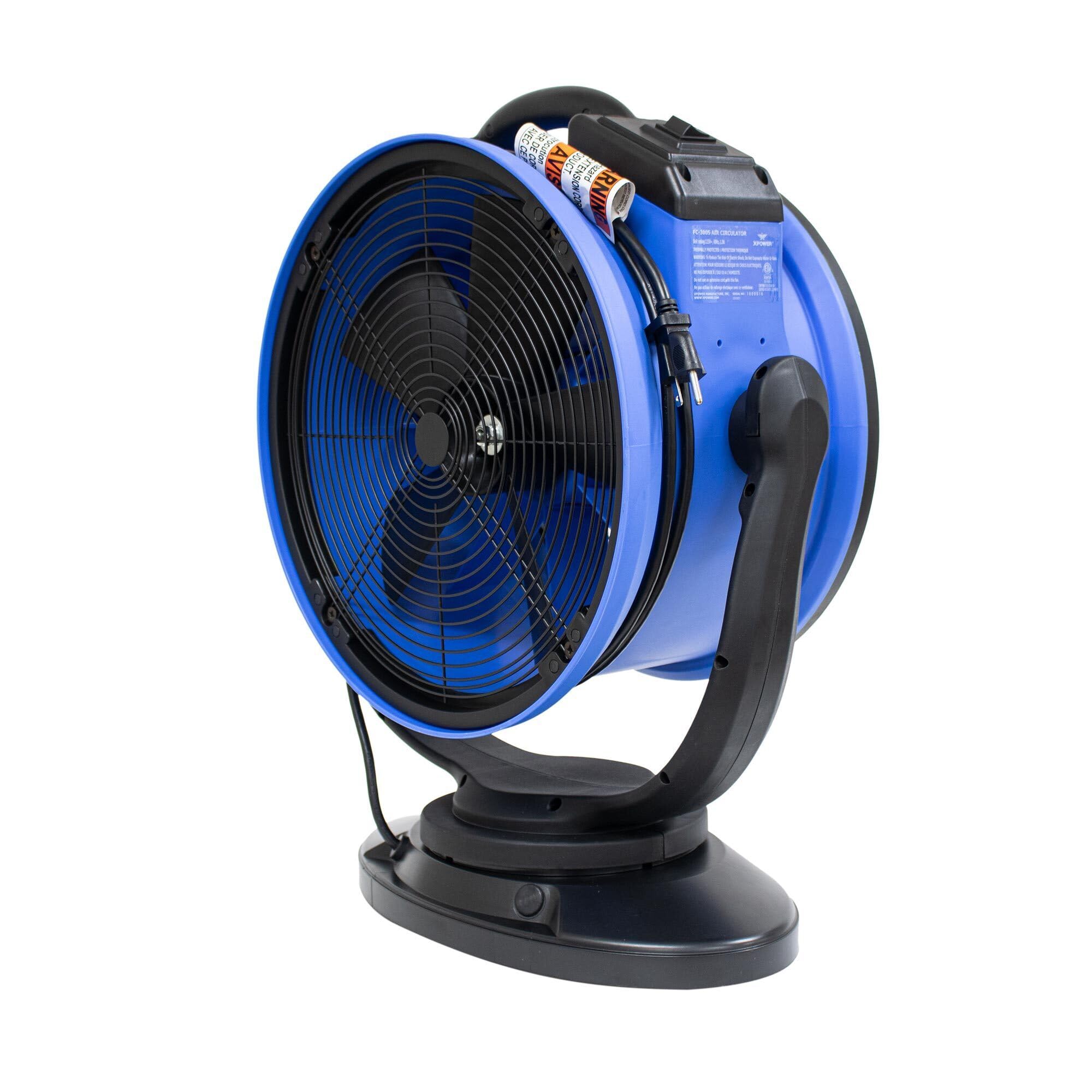 2100 CFM XPOWER Portable Oscillating Fan FC-300S, Fan Diameter 18 in, Air Delivery 2100 cfm, Model# FC-300S