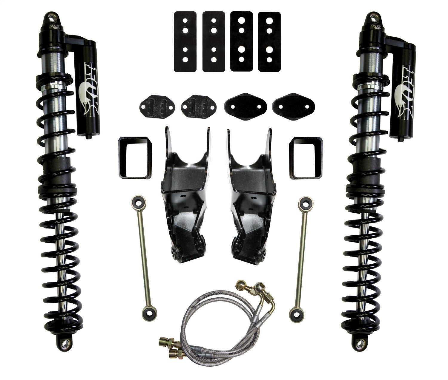 Skyjacker LeDuc Series JK62RLSBO Coil Over Kit 4.5-6 in. Lift Incl. Coil Ovr Shocks w/Dual Coils/Mntng Brckts/Trck Bar Relocation Brckt/Bmp Stp Spcrs/Sway Bar End Lnks/Ext.
