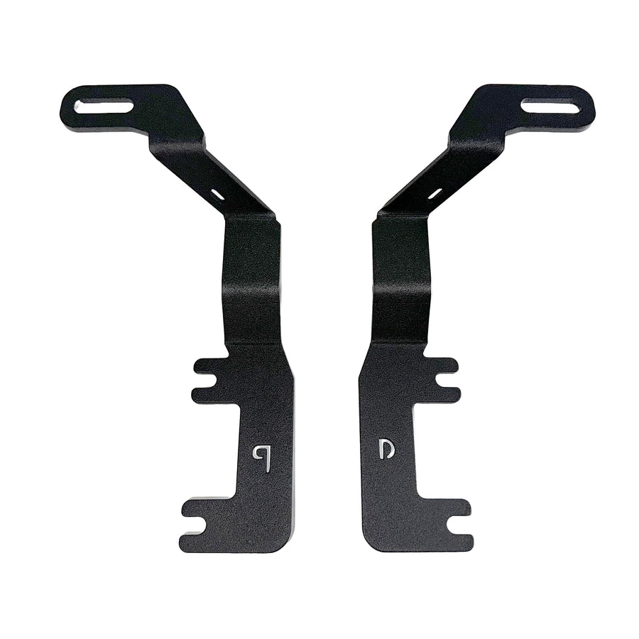 XE Go Rhino Hood Hinge Cube Light Mount | Mild Steel, Textured Black | 732250T | Fits 2023-2024 Chevrolet Colorado, Crew Cab