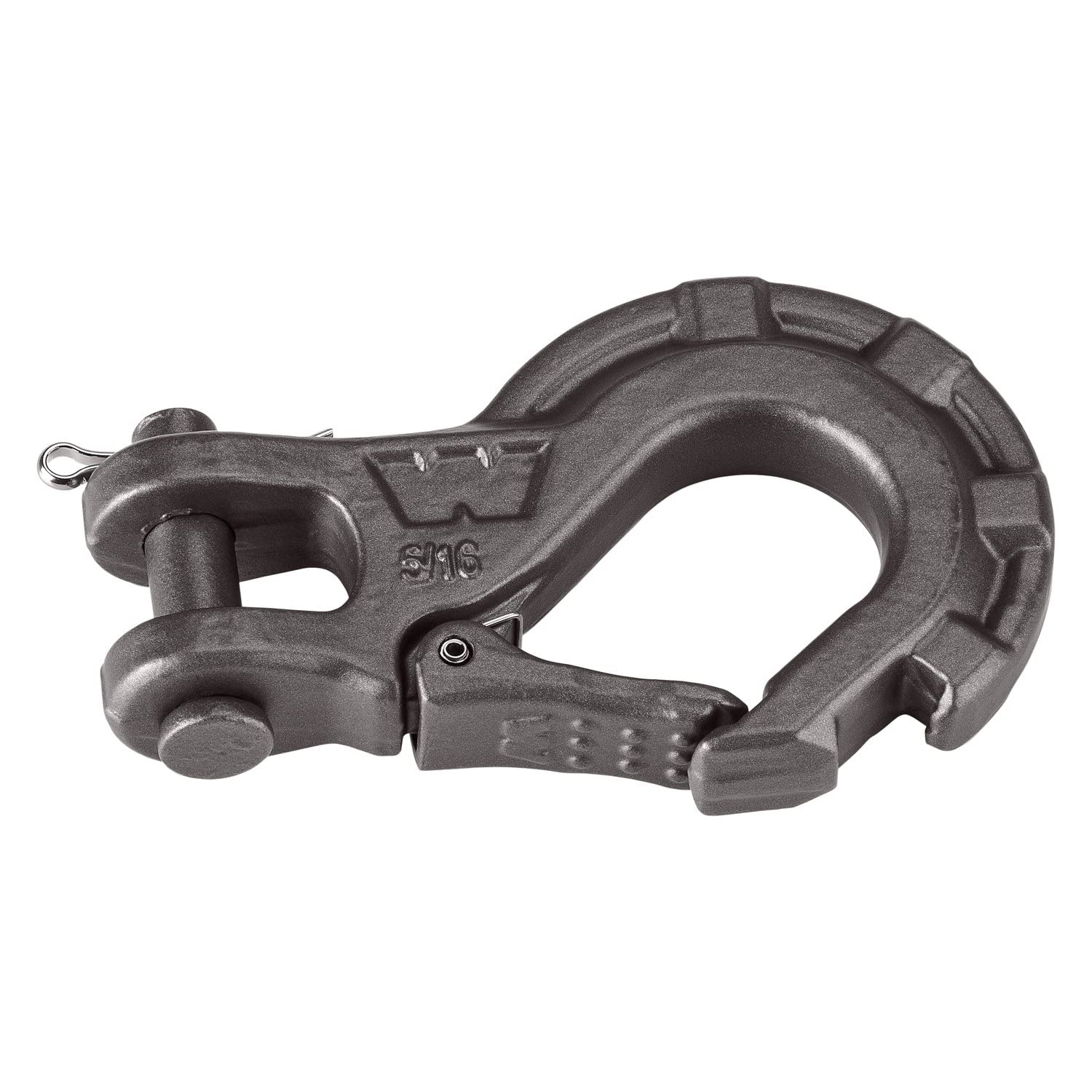 5/16" WARN Epic Steel Winch Hook: 2.5 Ton (5,000 lb) Capacity, Black