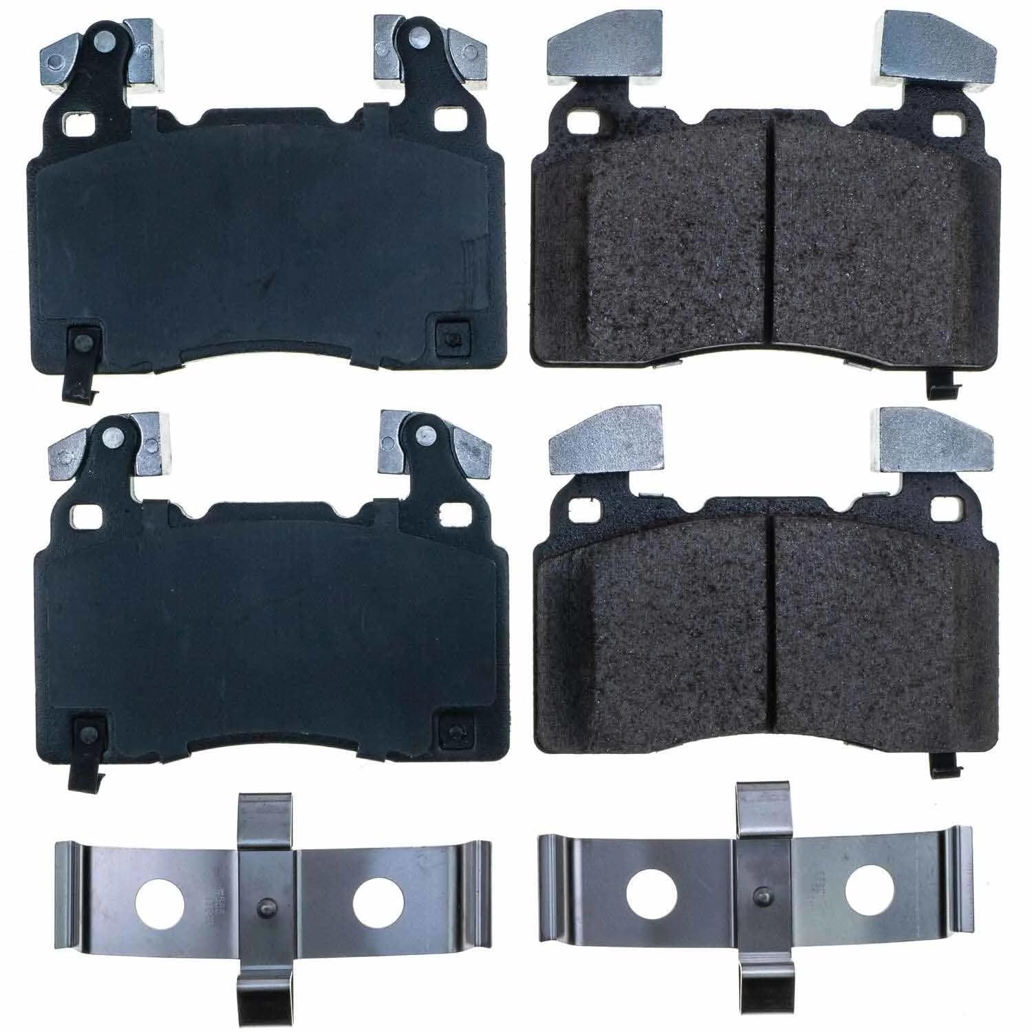 Power Stop Front Brake Kit For Cadillac CTS 2014-19 |Chevrolet Camaro 2016-24 |ELR 2014-16 |Corvette 2014-19 |SS 2014-17 |S 2012-21 - Ceramic Brake Pads With Installation Hardware, 17-1474A