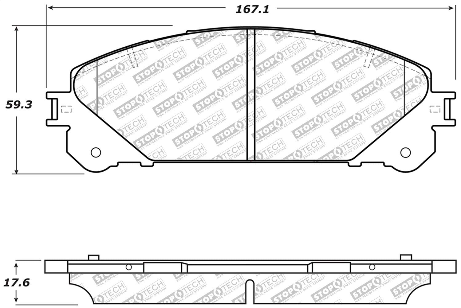 Brake Pads StopTech 305.13240 Street Select with Hardware