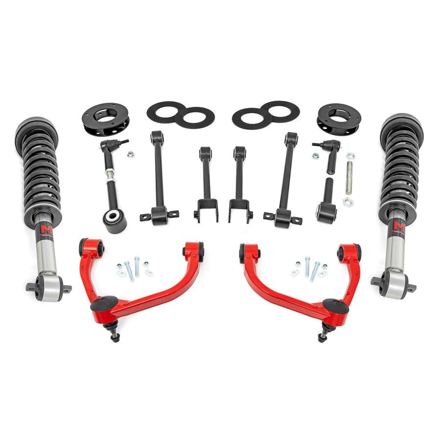 3" Suspension Lift Kit Rough Country for 18-24 Ford Expedition 4WD - 40240RED
