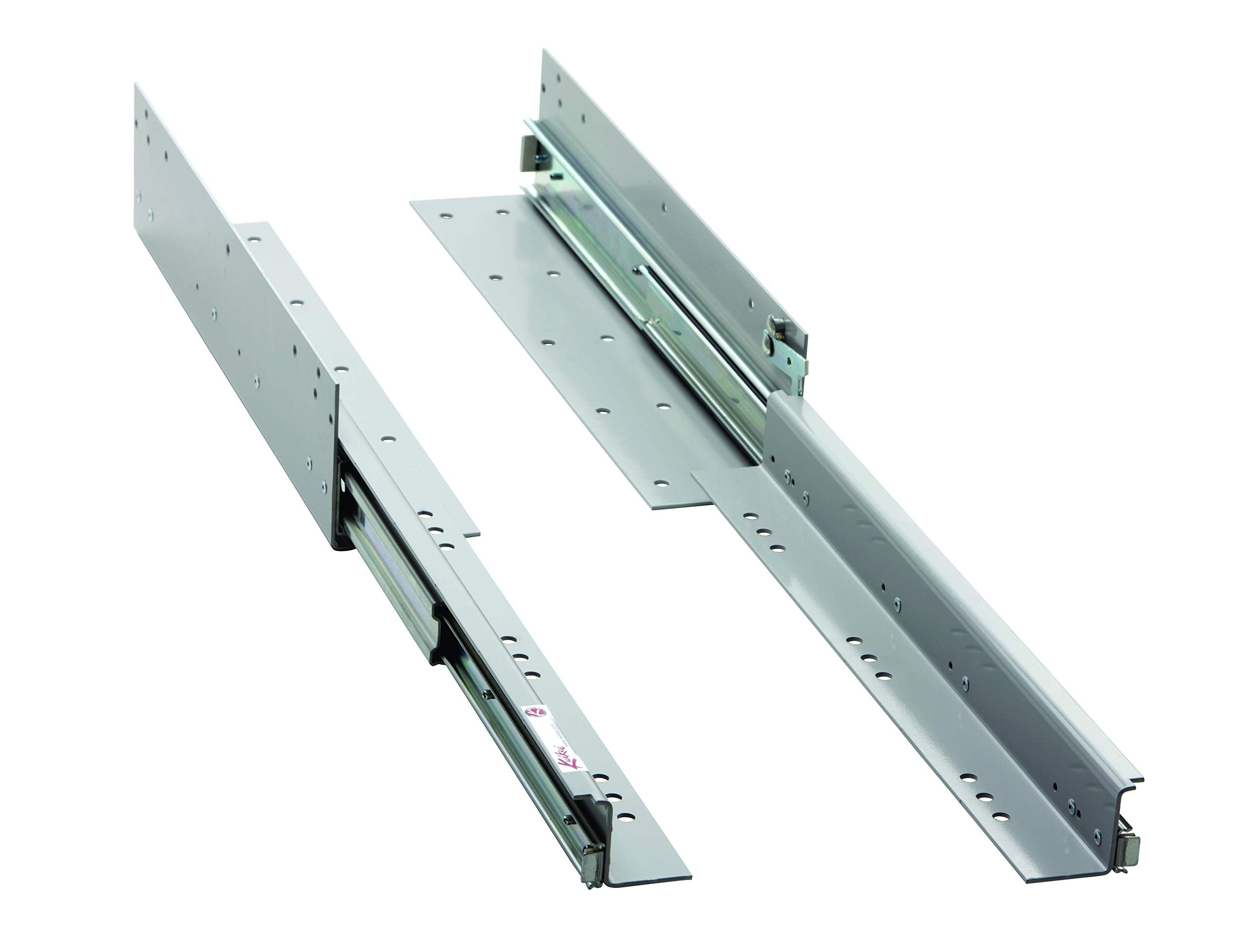 Exact Match Kwikee Replacement Cargo Tray Slide for Kwikee Assemblies, Industrial Grade Ball-Bearing, 200 lb. or 400 lb Weight Capacity, Safety Latch, Heavy-Gauge Steel Construction - 370794