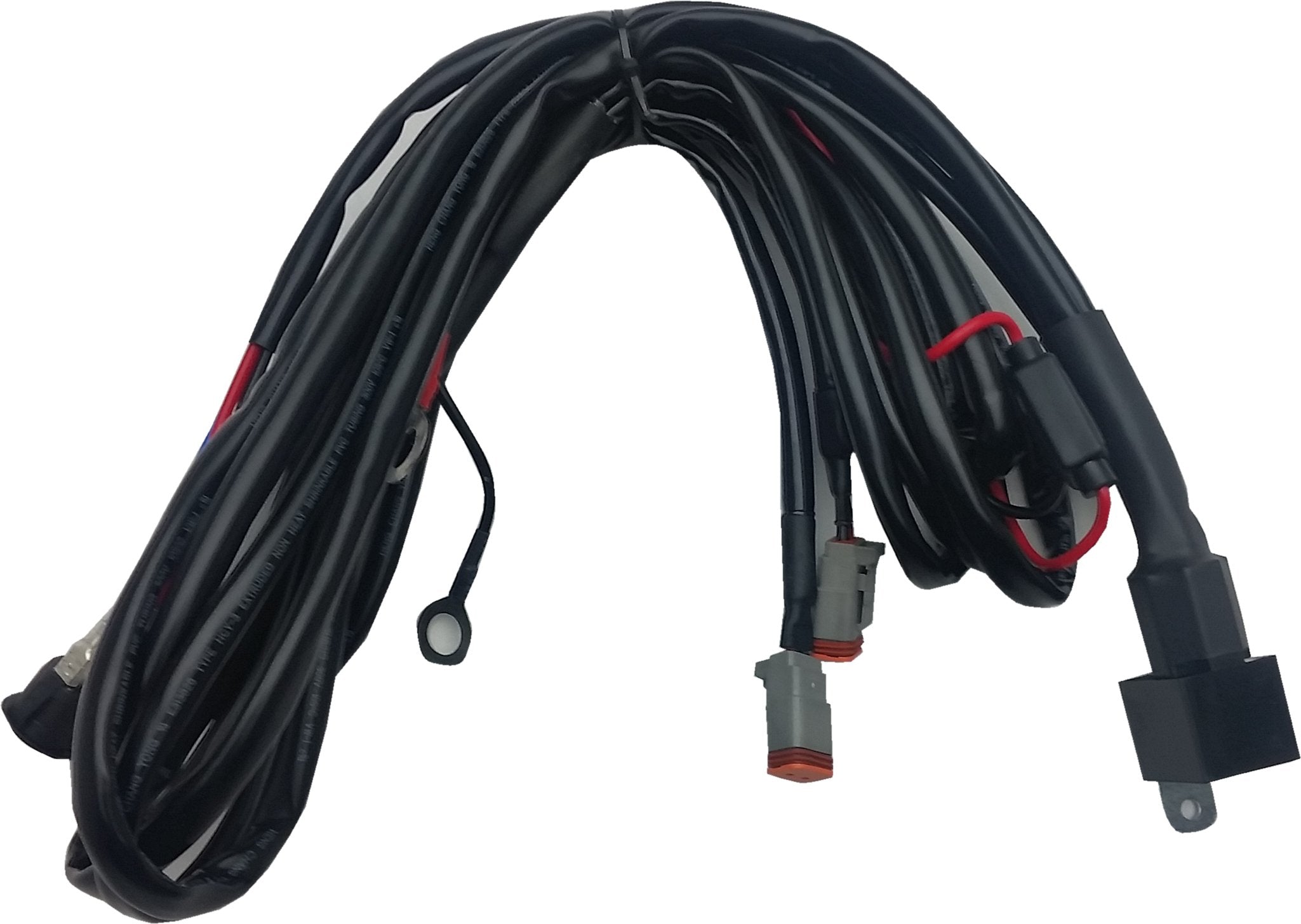 9 Ft Universal DT Wiring Harness to connect 2 Light Bars, below 200 Watt- PN #Z390020D-A