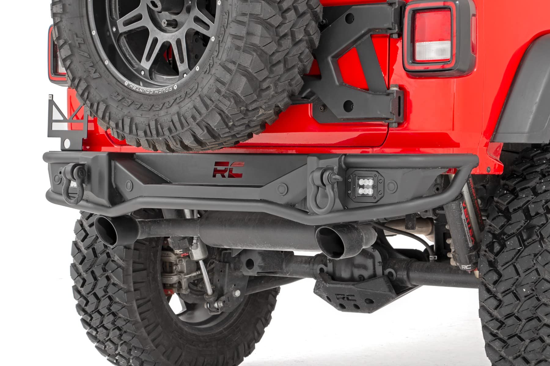Rough Country Rear Tubular Bumper for Jeep Wrangler JL/Wrangler Unlimited (2018-2024)