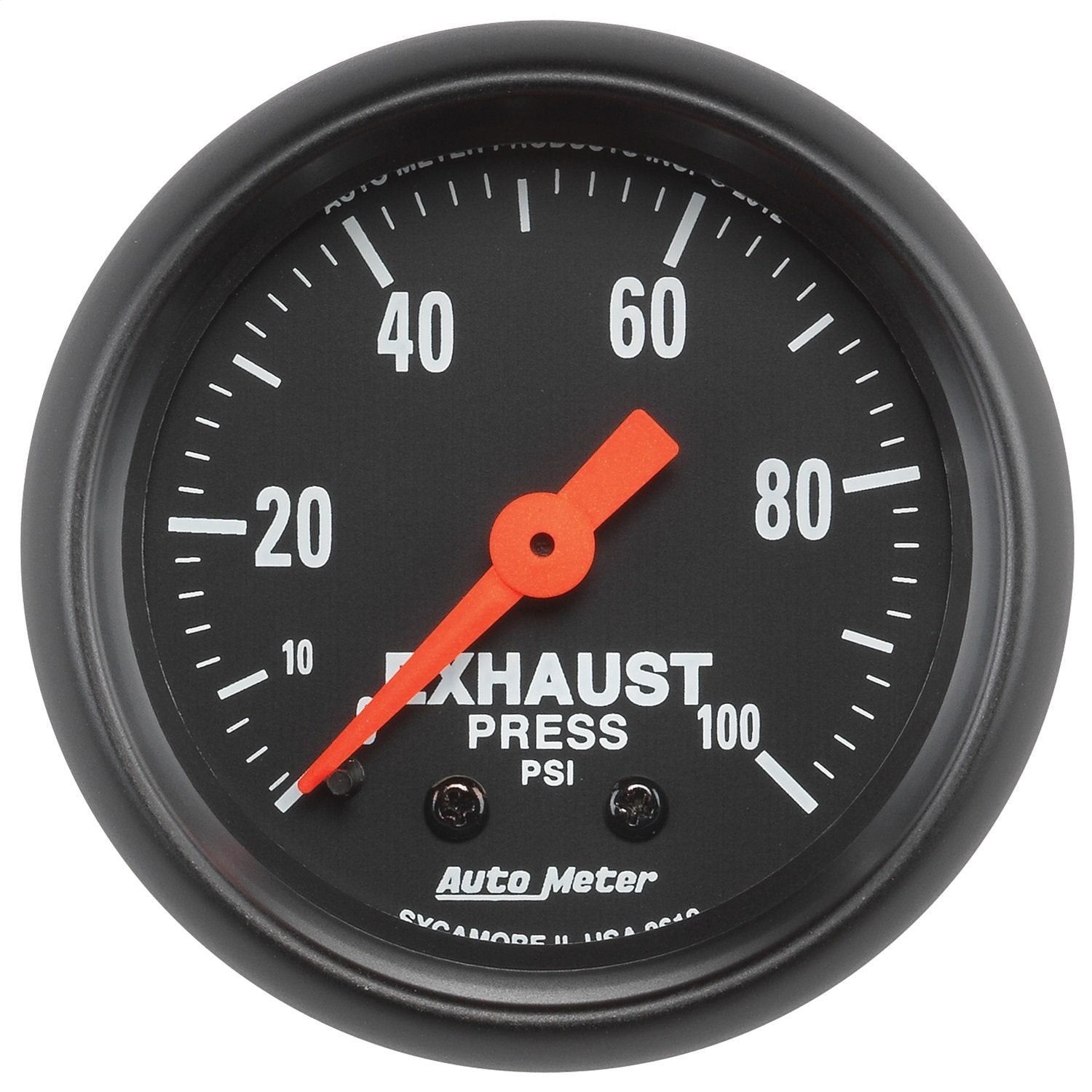 Auto Meter Z-Series (2619 2-1/16" 0-100 PSI Mechanical Exhaust Pressure Gauge