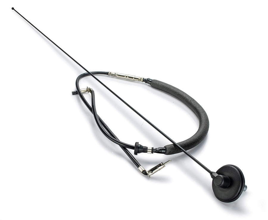 Offroad DV8 Full Size Antenna for 1997-2006 Wrangler TJ | 31" Long | Includes New Wiring | Stainless Steel Construction | Black Finish