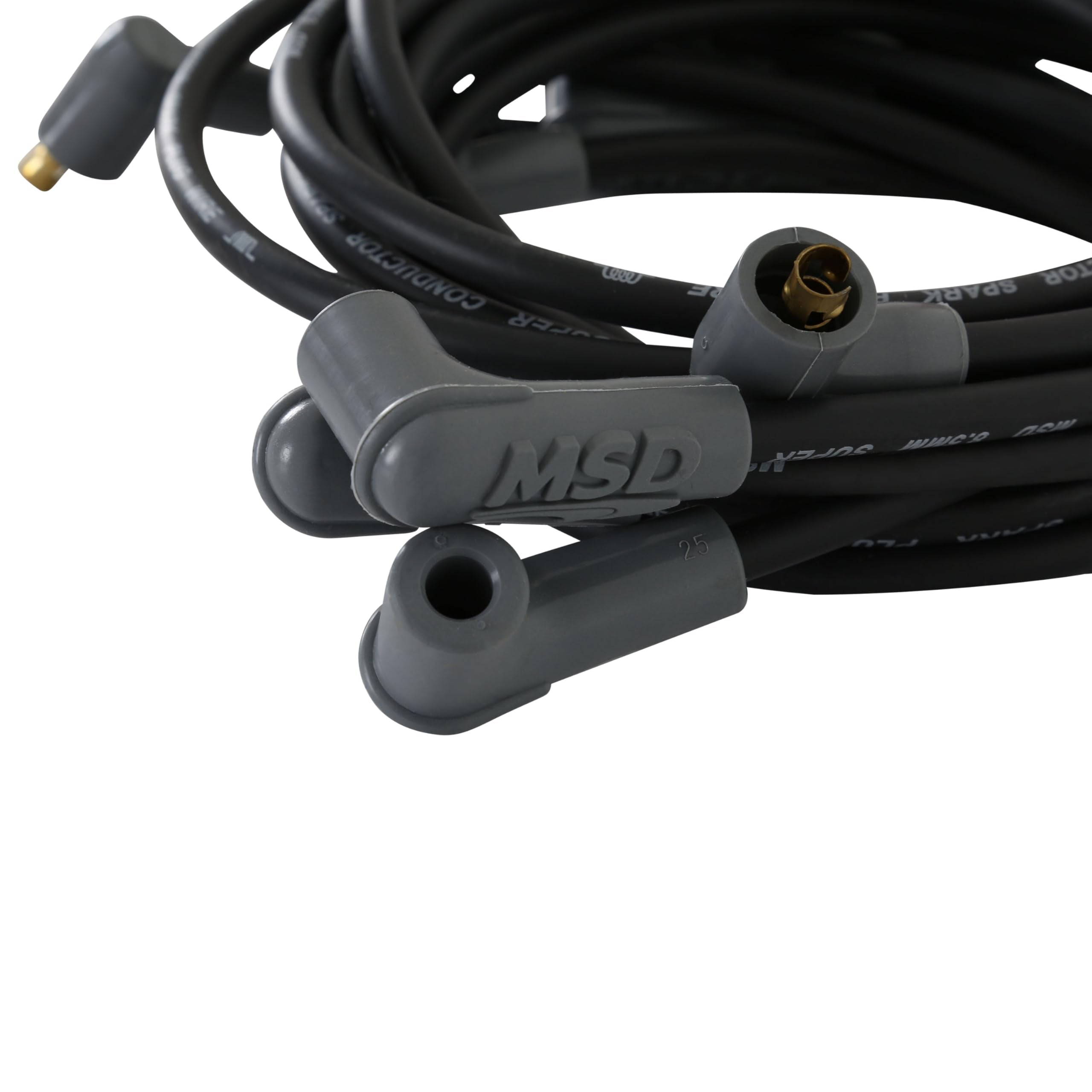 Super Conductor MSD 31653 Spark Plug Wire Set, Black