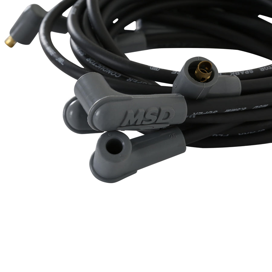 Super Conductor MSD 31653 Spark Plug Wire Set, Black