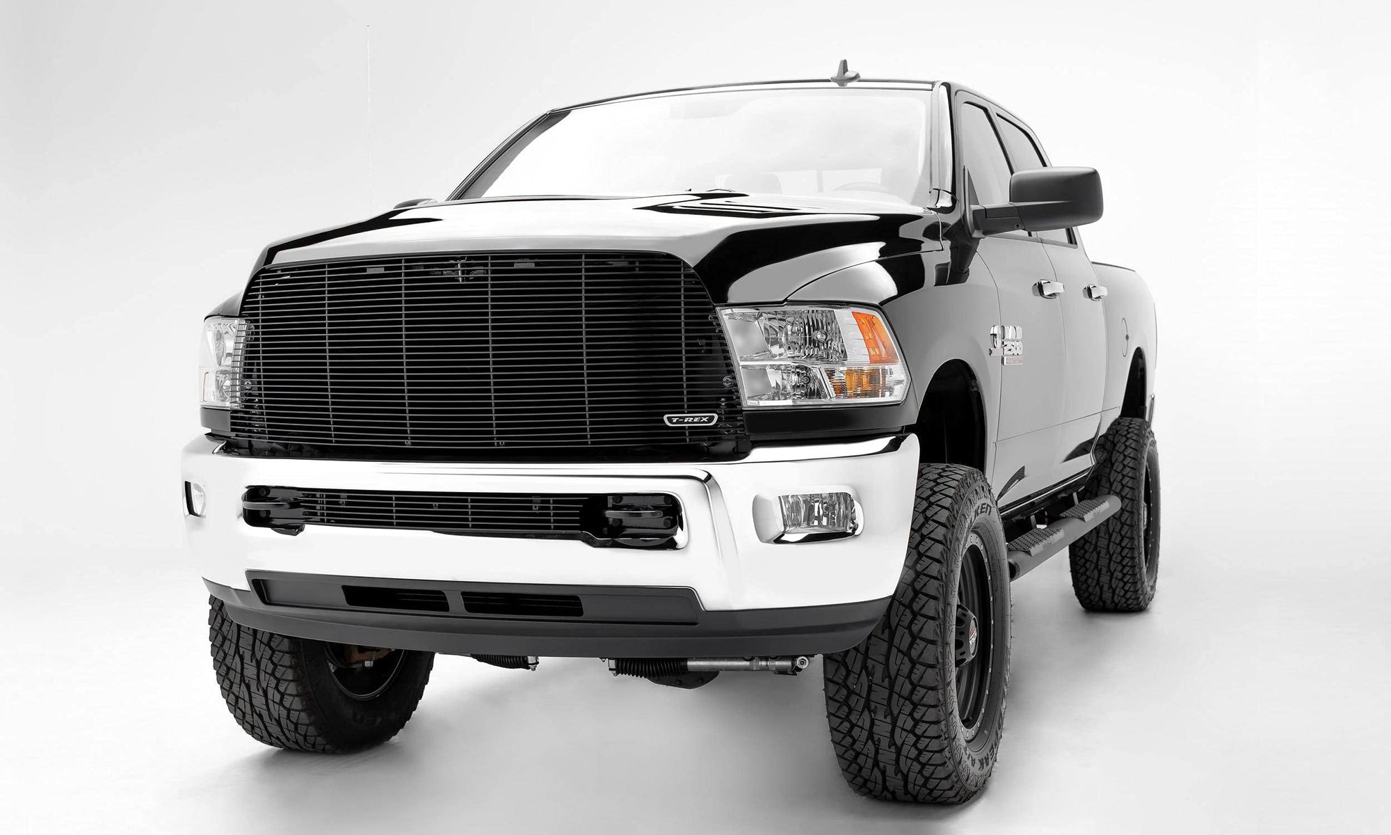 2013-2018 Ram 2500, 3500 T-Rex Grilles Billet Grille, Black, 1 Pc, Replacement - PN #20452B