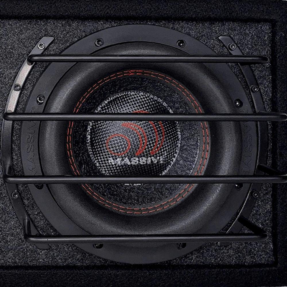 8-Inch Massive Audio GRILL8 Subwoofer Grill | Deep-Set Anodized Steel Protective Cover - Heavy-Duty Mesh Guard for Car Audio – Universal 8" Speaker Protection