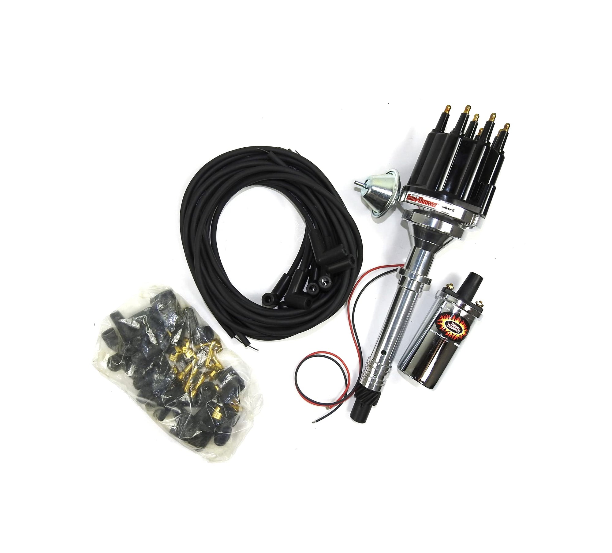 Bundle010 Pertronix Ignition Kit (Includes Chevy SB/BBPlay Distributor Black Male Cap), 1 Pack