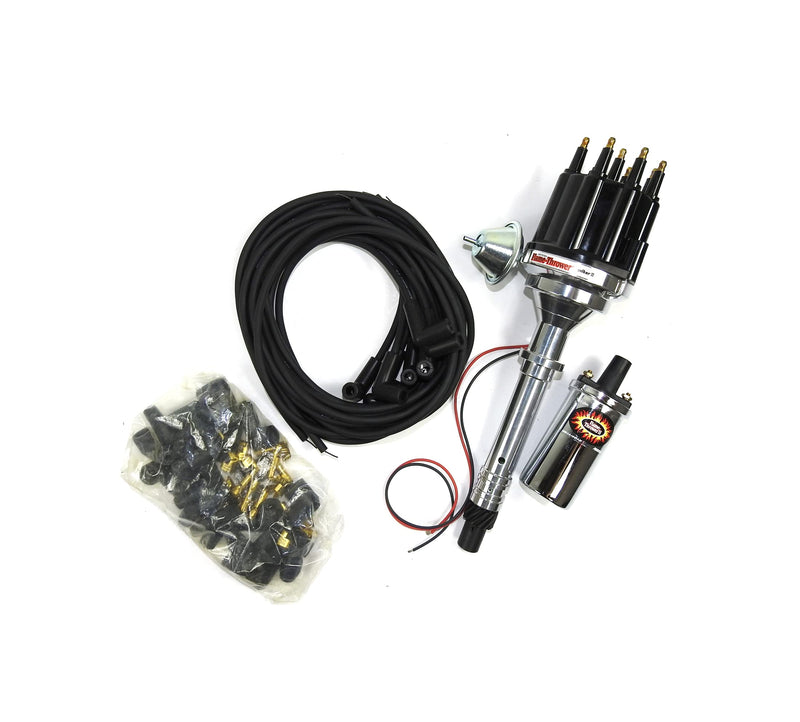 Bundle010 Pertronix Ignition Kit (Includes Chevy SB/BBPlay Distributor Black Male Cap), 1 Pack