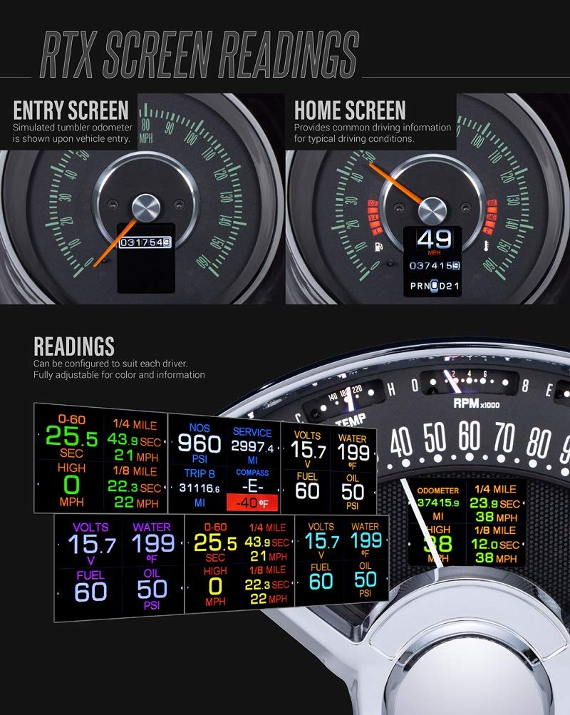Dakota Digital RTX Instrument System Gauge Compatible with 1957 Chevy Car RTX-57C-X