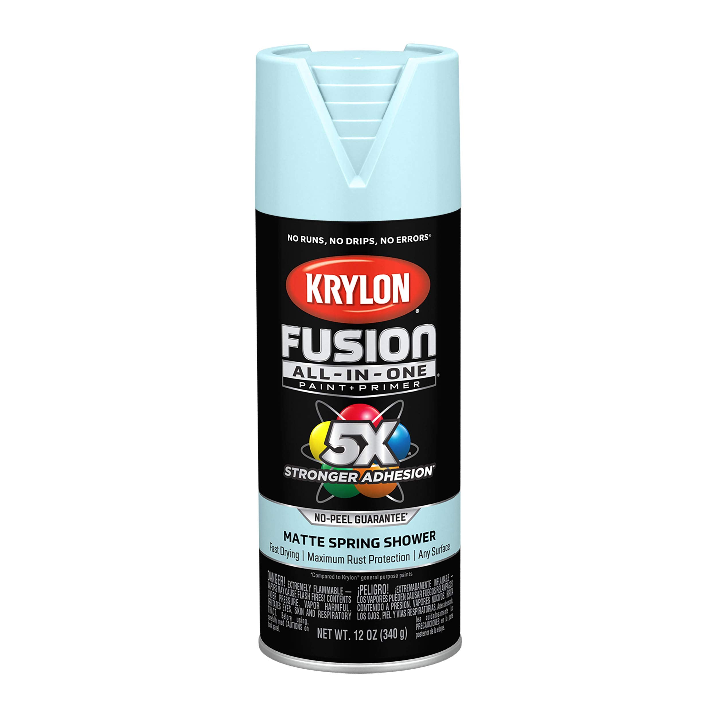Krylon All-In-One Adhesive Spray Paint for Indoor/Outdoor Use, 12 oz, Spring Shower