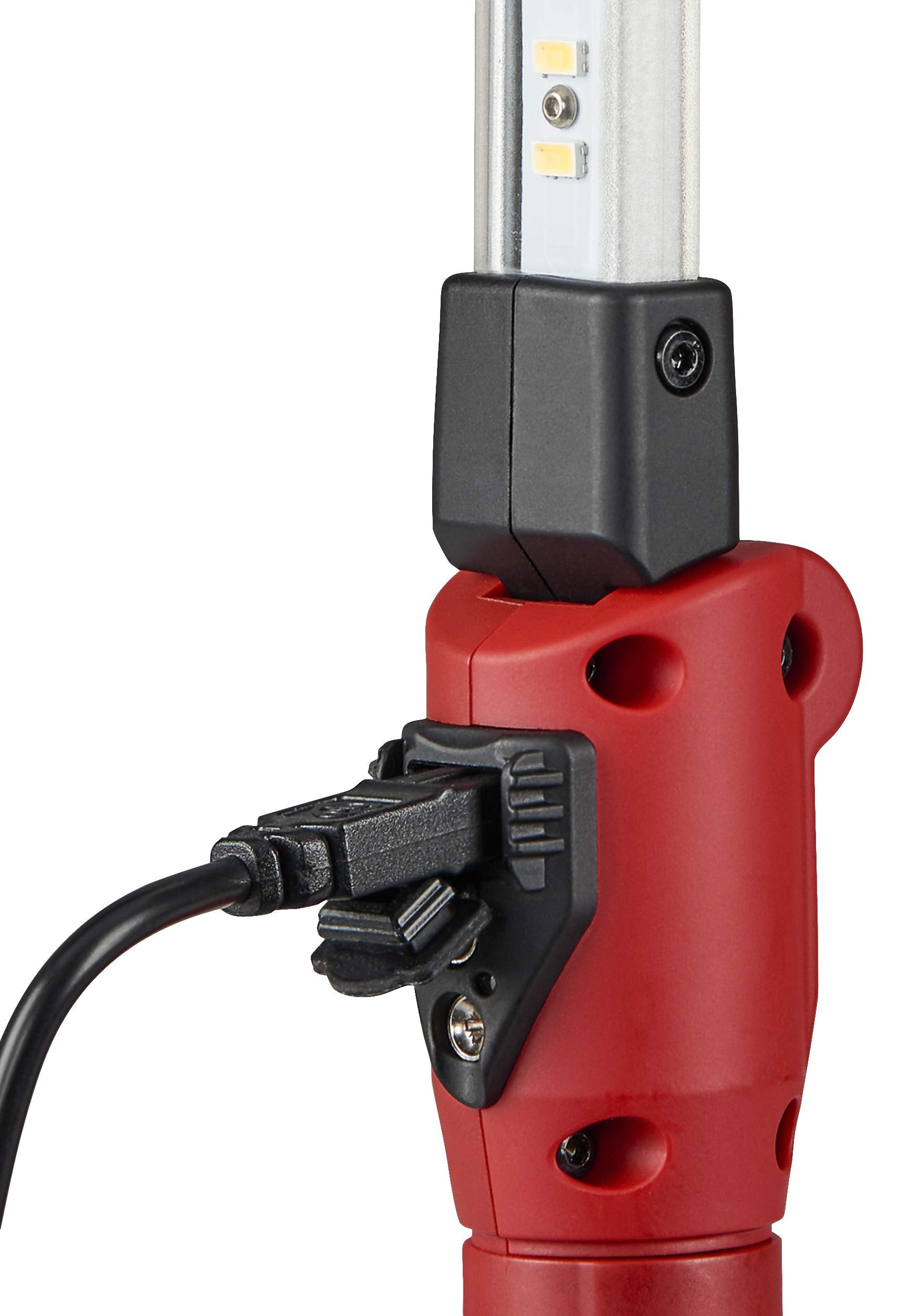 Streamlight Strion 74854 Switchblade 500-Lumen Rechargeable Compact Multi-Function LED Work Light with Color-Rite Technology and AC Piggyback Charger, Red
