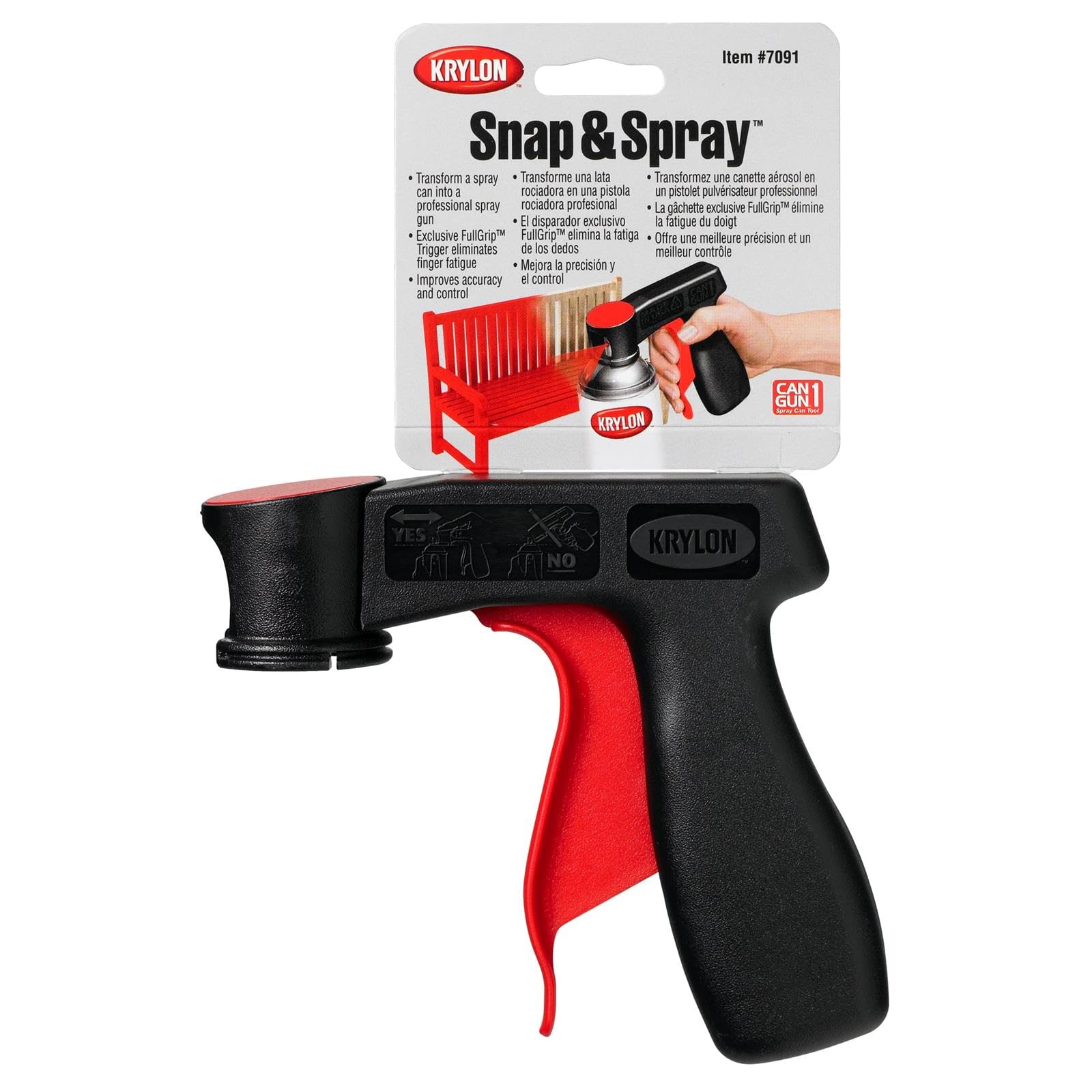 Krylon Reuseable Snap & Spray Paint Gun For Cans