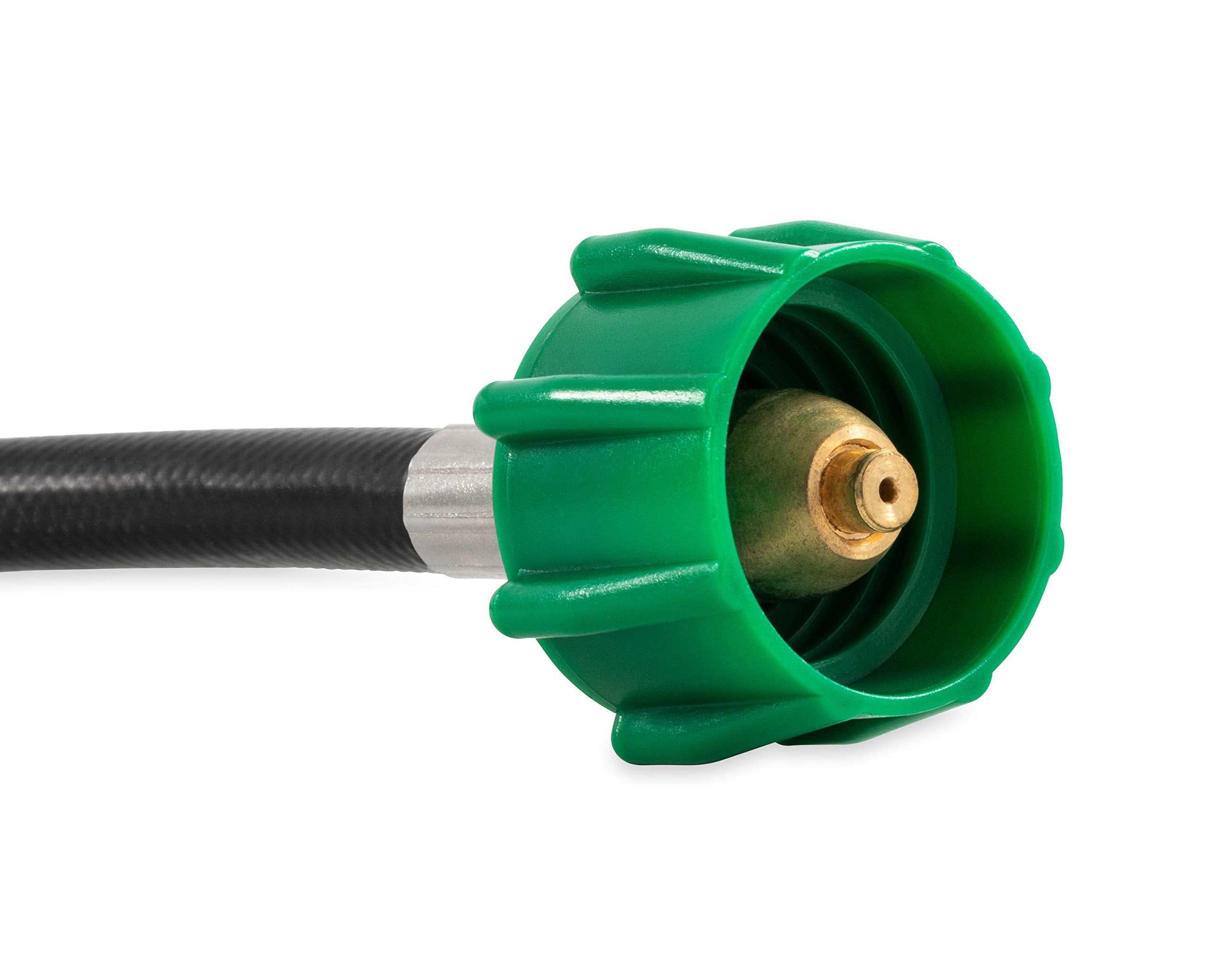 15" Camco Pigtail Propane Hose Connector, Connects Propane Cylinder to a RV or Trailer Propane Regulator, Provides Thermal Protection and Excess Flow Protection (59065)