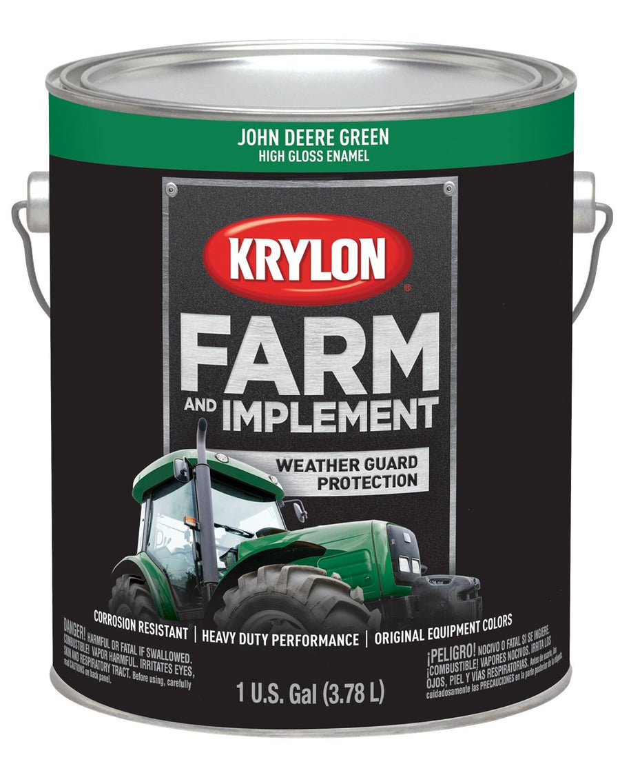 Krylon® Farm & Implement 1966 Brush, High Gloss, John Deere Green, 1 Gallon Architectural Paints