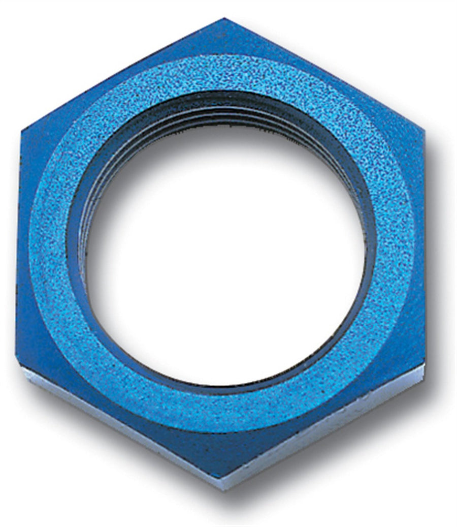 Blue Anodized Aluminum Edelbrock/Russell -10AN Bulkhead Nut