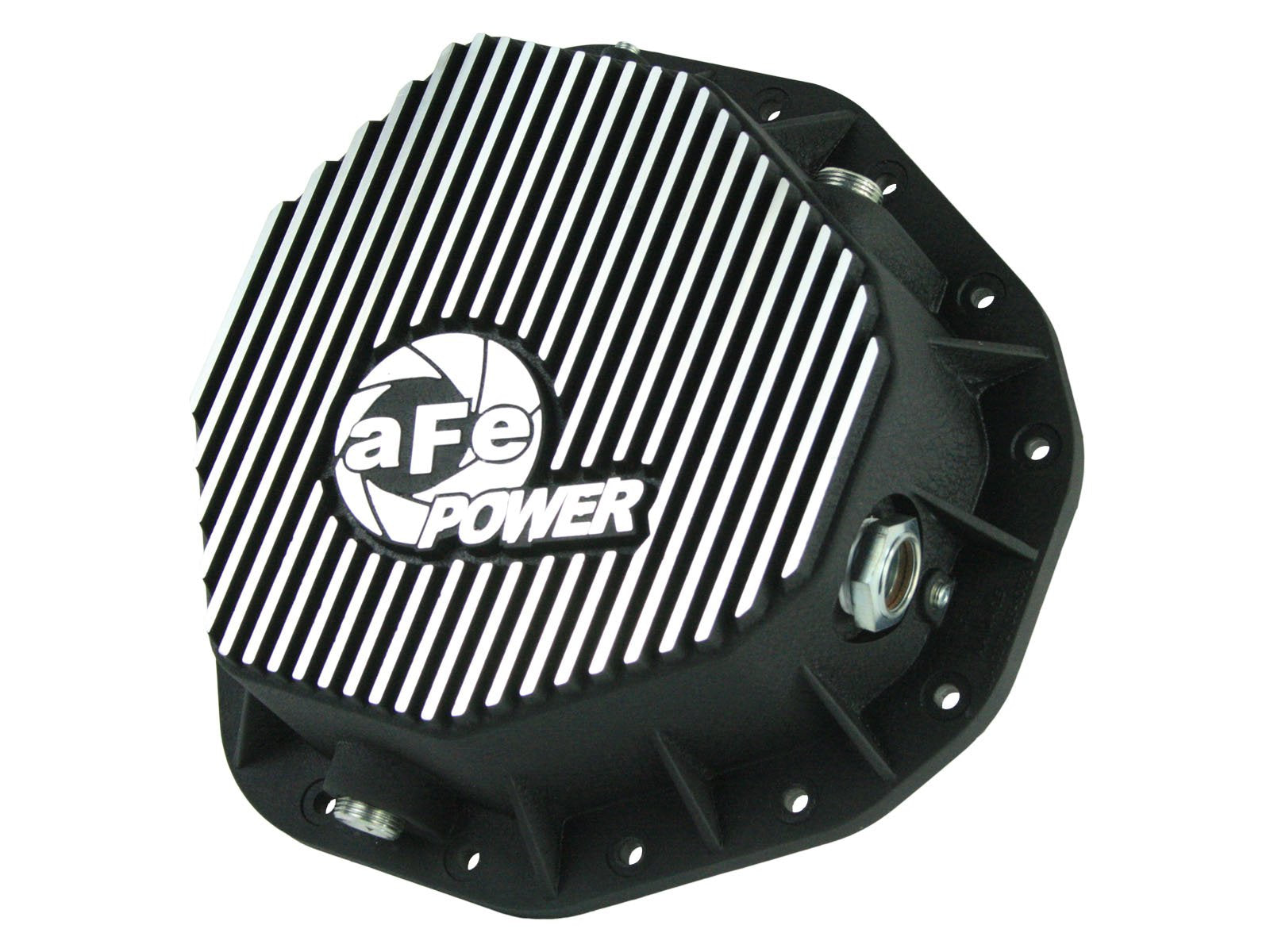 aFe POWER Rear Differential Cover Pro Series Black w/Machined Fins - #46-70092 - Dodge Diesel Trucks 03-05 L6-5.9L (td)