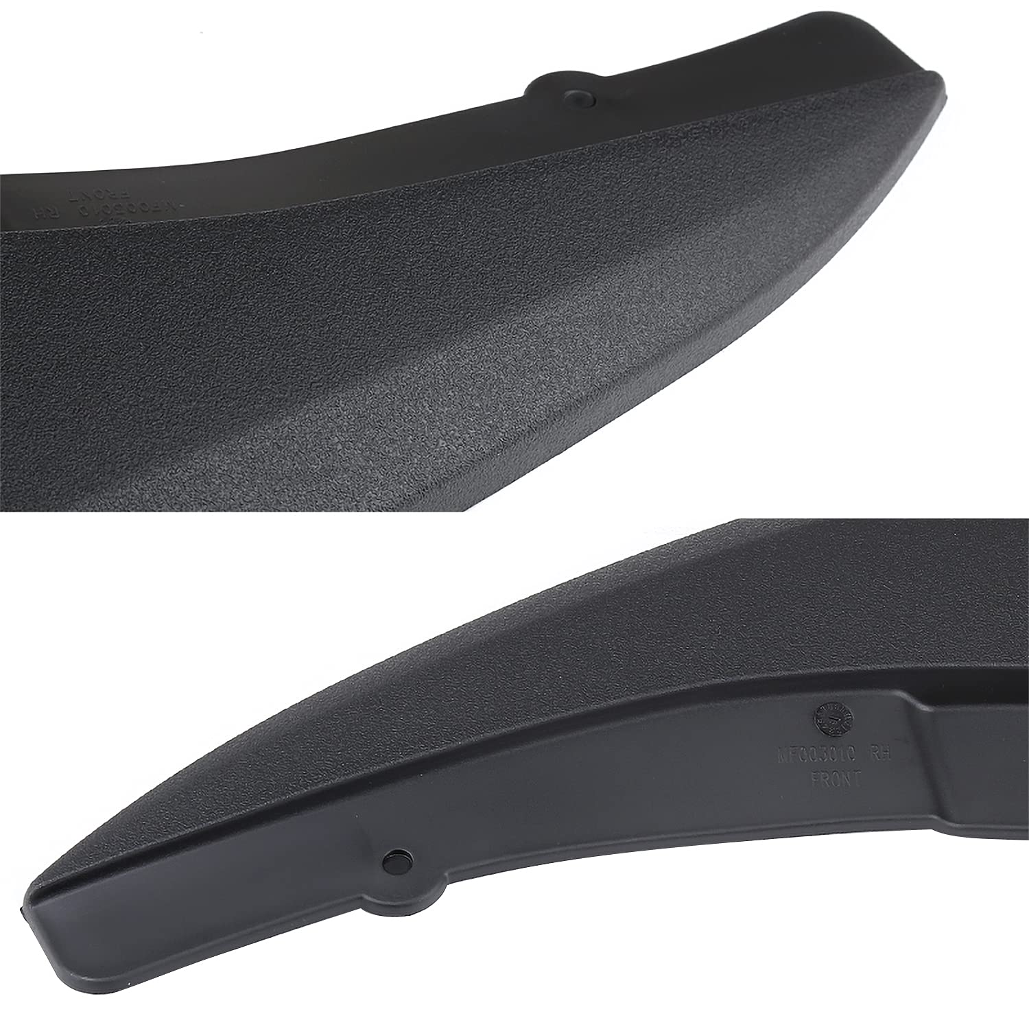 4PC Spec-D Tuning Mud Flaps Splash Guard w/o Wheel Lip Set Front + Rear Compatible with Dodge Ram 2009-2018