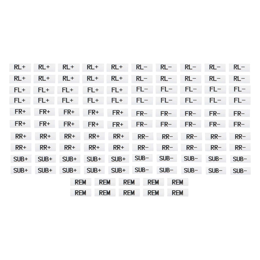 120-Piece Heat Shrink Labels Metra Brands - Refill Pack