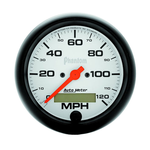 Auto Meter Phantom 5887 In-Dash Electric Speedometer,3.375 in. , Black