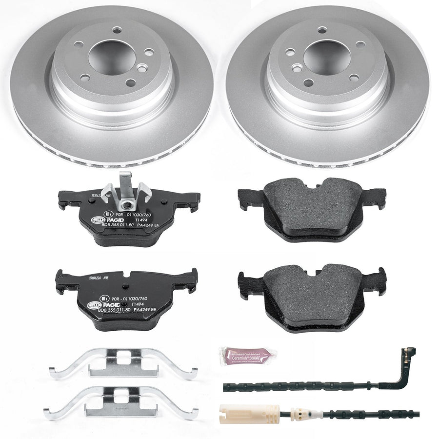 Rear Power Stop ESK045 Brake Kit Euro-Stop and 1 Rear Sensor Wire For BMW 3, BMW 33, BMW 335d, BMW 335i, BMW 335i xDrive, BMW 335xi [Model Specific]
