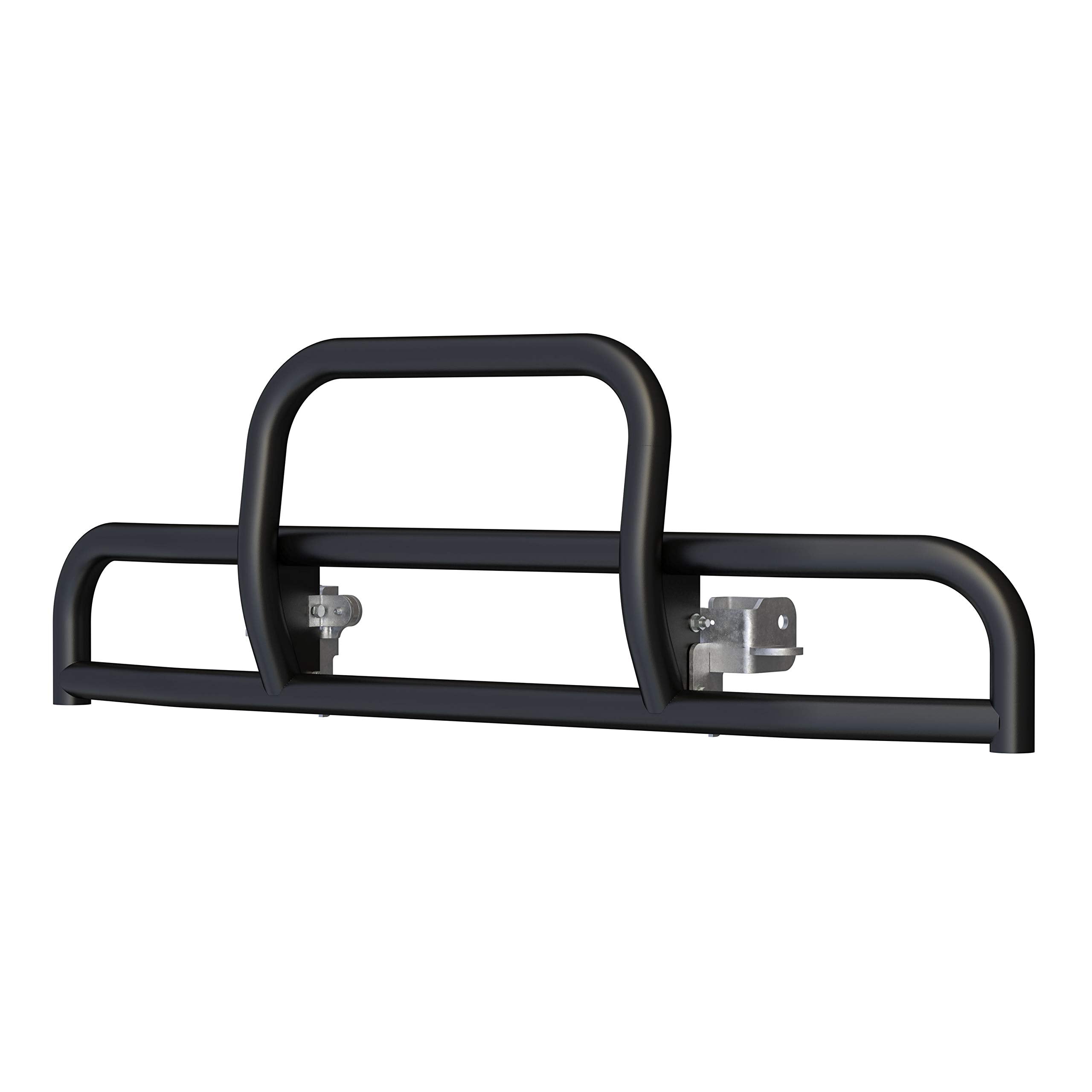 Tuff Guard II Retrac 536780 Black Stainless Steel Semi Truck Bumper Guard, Select Mack CHU, CXU with Fog Lights