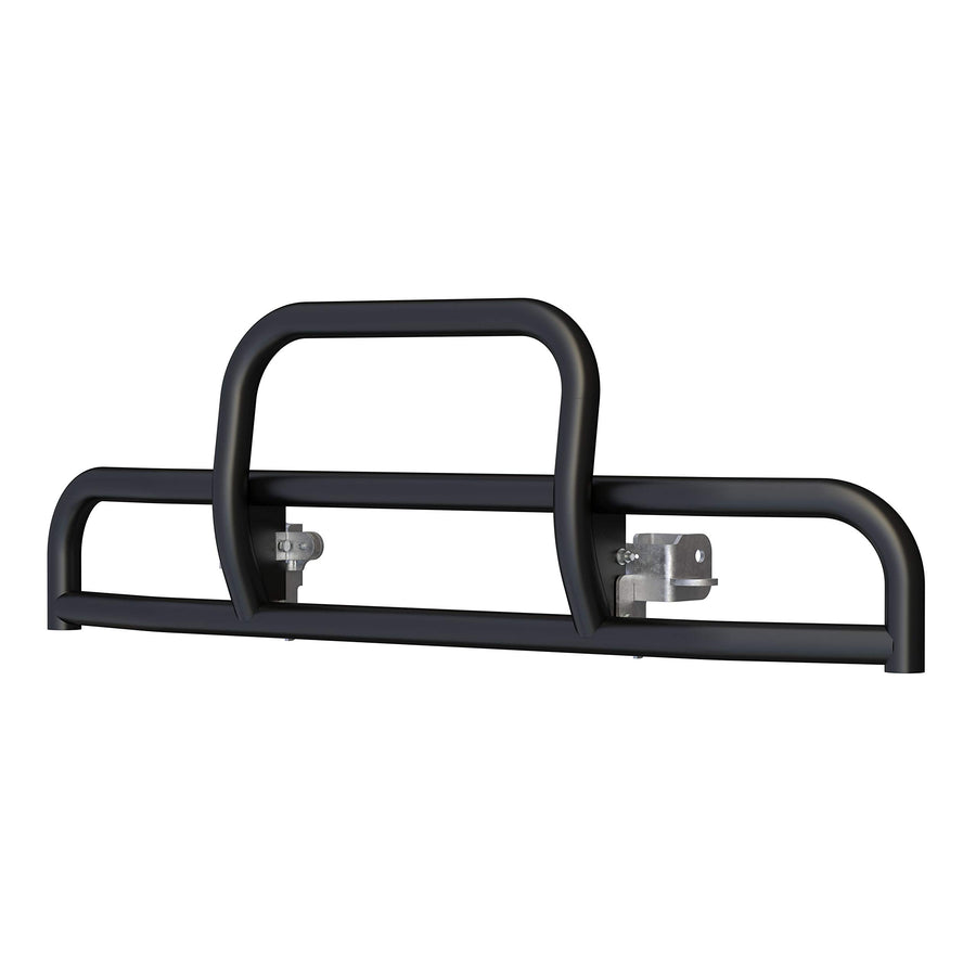 Tuff Guard II Retrac 536780 Black Stainless Steel Semi Truck Bumper Guard, Select Mack CHU, CXU with Fog Lights