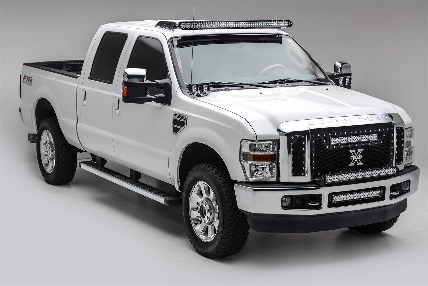 ZROADZ Black Front Bumper LED Bracket 2008-2010 F250/350 Z325631