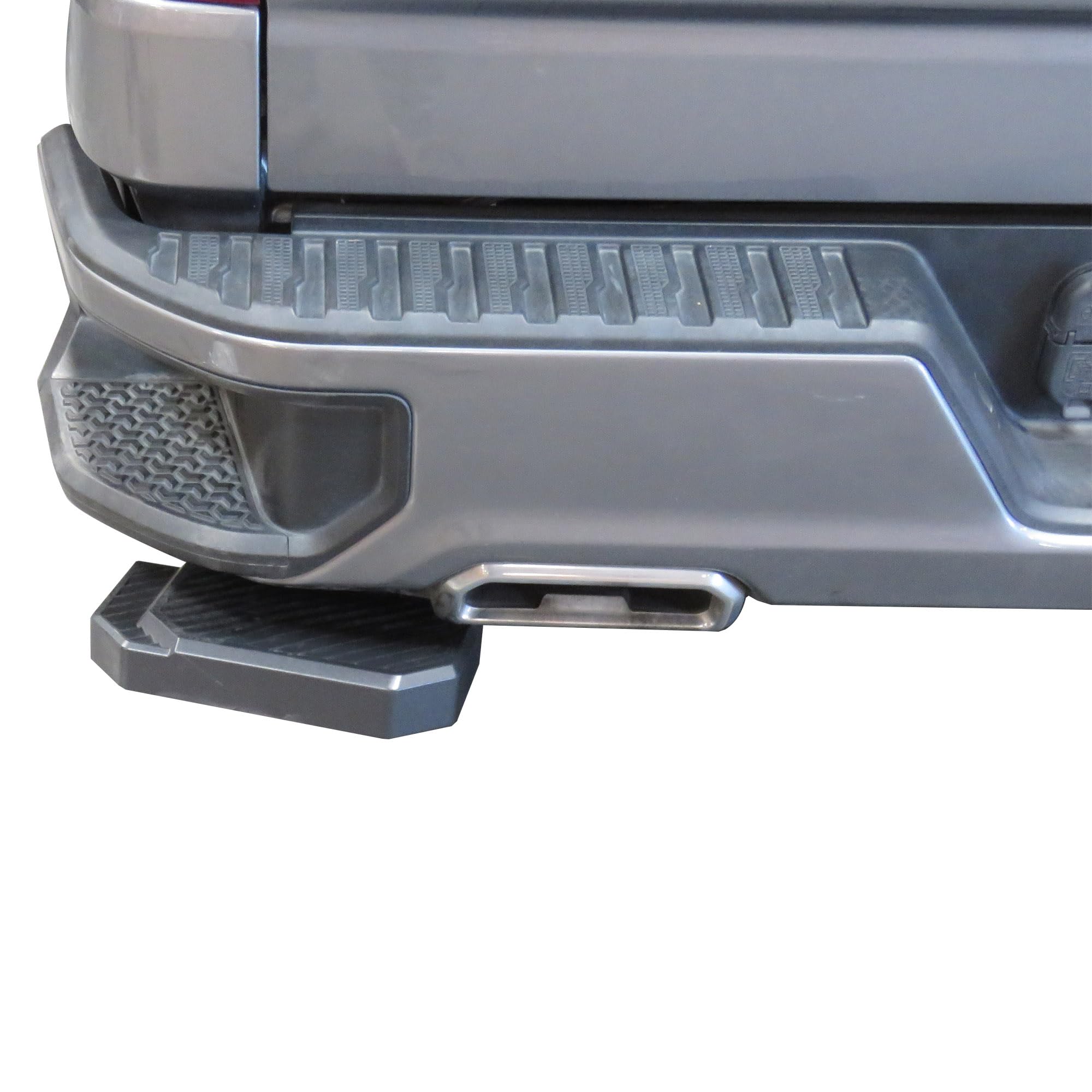 Retractable Black Horse Truck Bed Corner Step Compatible with 2019-2024 Chevrolet Silverado 1500 |2019-2024 GMC Sierra 1500 -TBCGM19