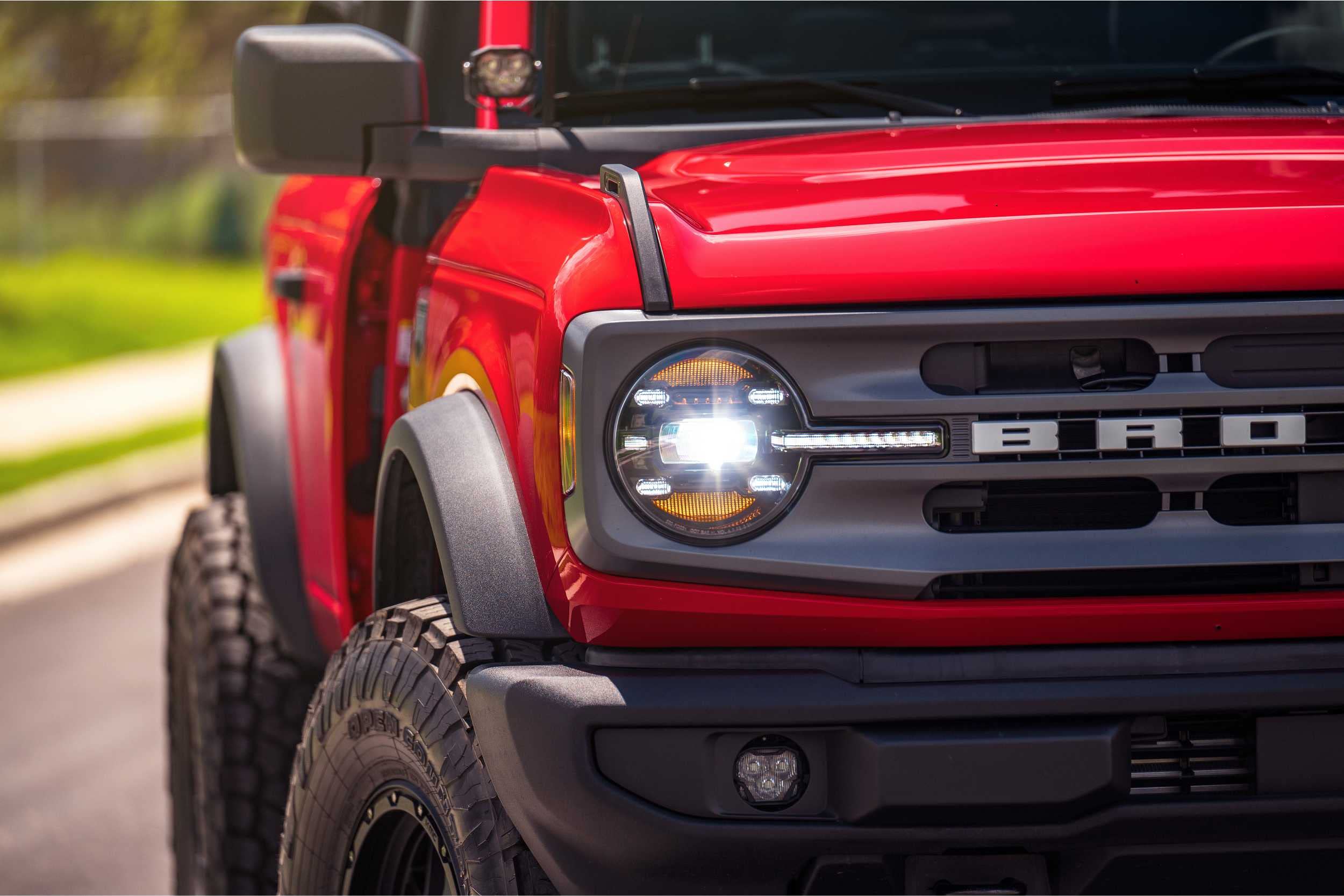 Morimoto XB LED Headlights Plug and Play Fits Ford Bronco 2021+ Headlight Assemblies, White DRL (LF497)