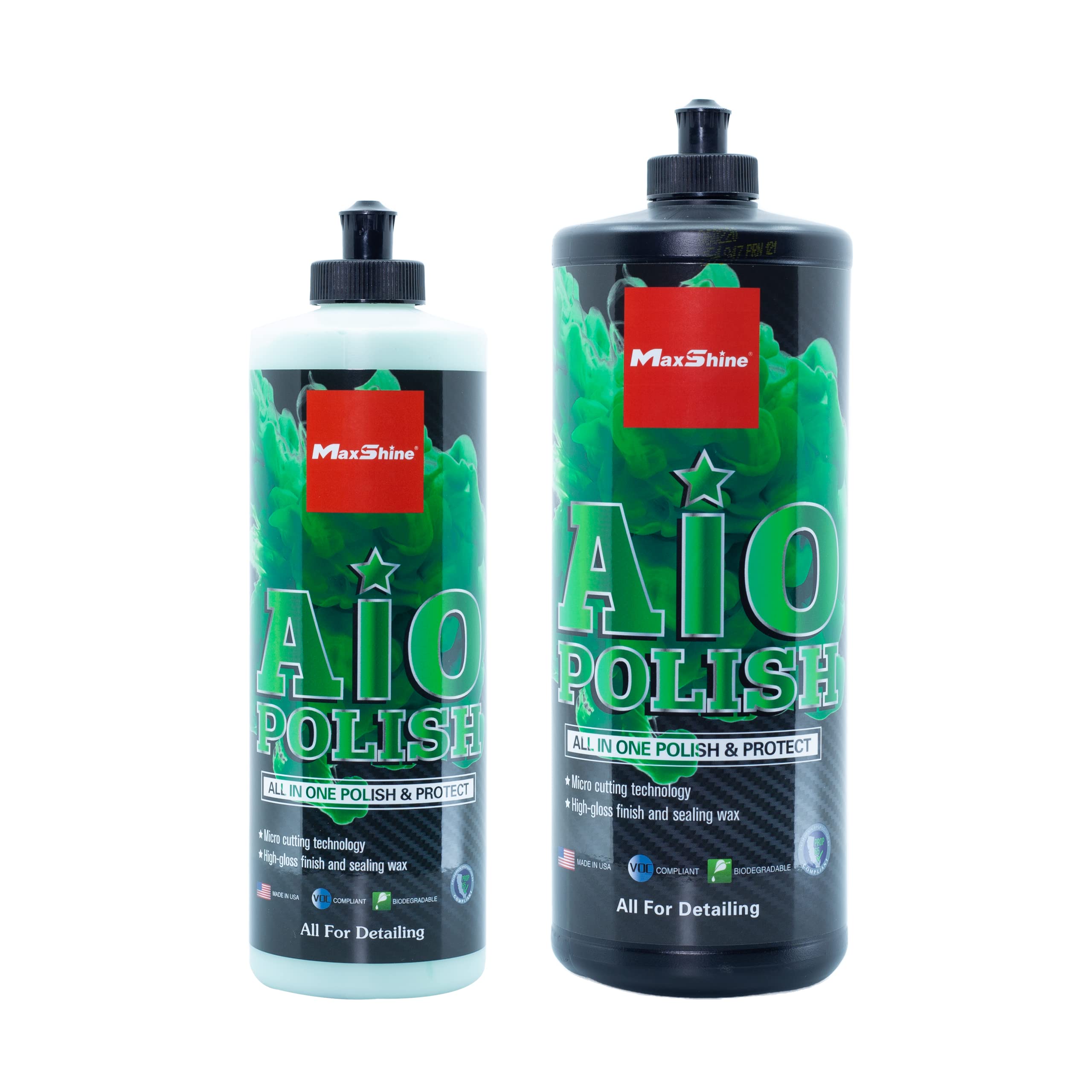 All-in-One Maxshine Polish & Protect 16oz - Ultimate Paint Correction & Sealant Protection - Fast, Easy, High-Gloss Finish, Scratch & Swirl Remover - Premium Auto Detailing Accessories & Supplies