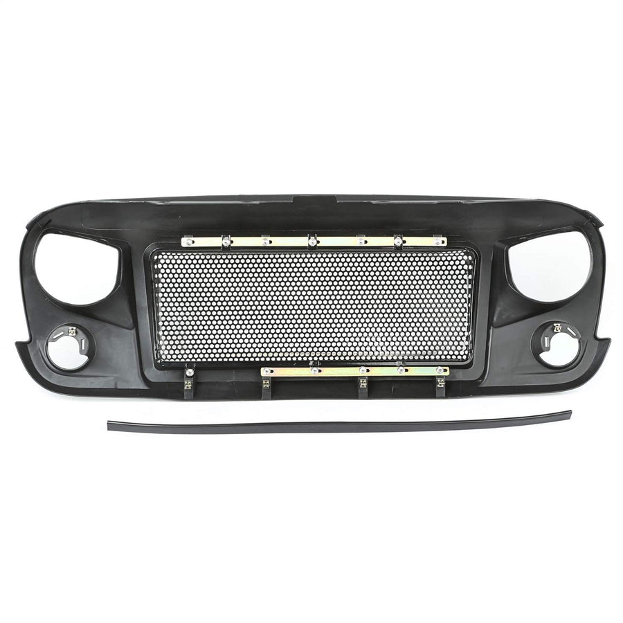 Spartan Grille, Satin Black | Rugged Ridge | 12034.01 | Fits 2007-2018 Jeep Wrangler JK