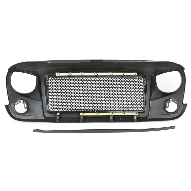 Spartan Grille, Satin Black | Rugged Ridge | 12034.01 | Fits 2007-2018 Jeep Wrangler JK