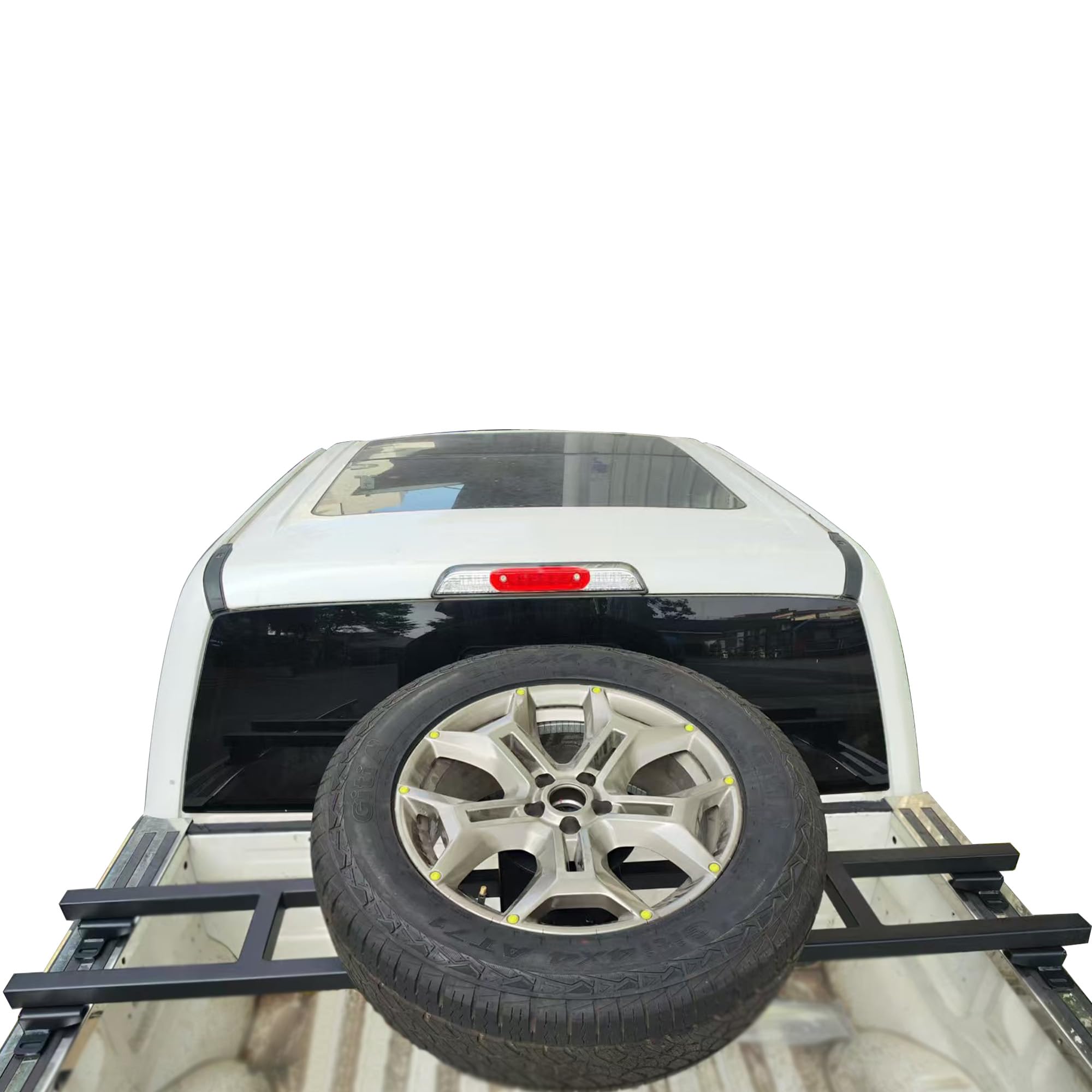 Stark Tire Carrier Black Black Horse Compatible with 2014-2025 GMC Sierra 1500|2014-2025 GMC Sierra 2500 HD|2007-2025 Toyota Tundra-STC01