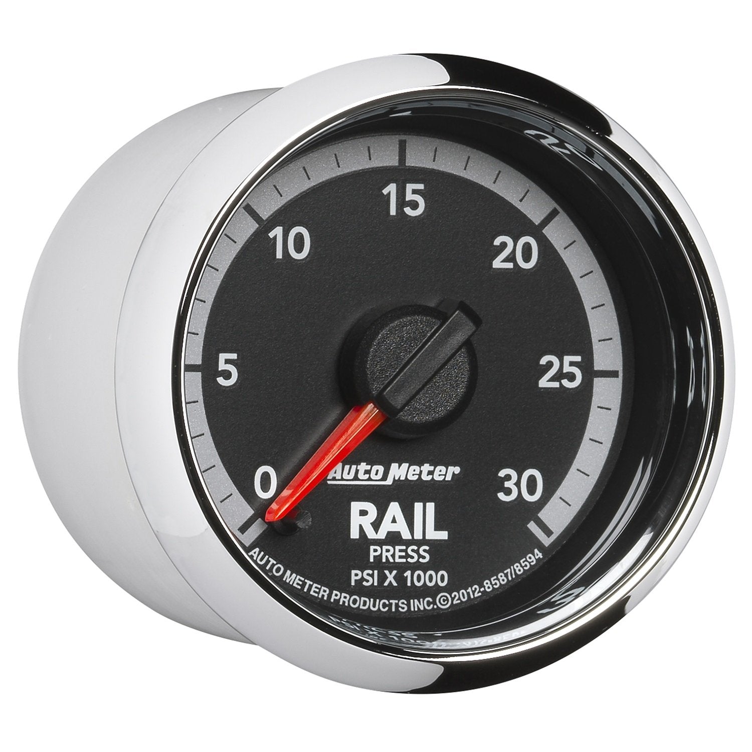 2-1/16" Electric Fuel Rail Pressure Gauge Auto Meter 8594 (0-30K PSI, 52.4mm)