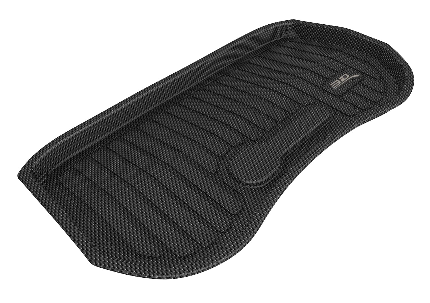 3D MAXpider Kagu Custom Fit Cargo Liner (Black) Compatible with Tesla Model 3 2020-2023 w/ Beaded Basin - Front Cargo Liner