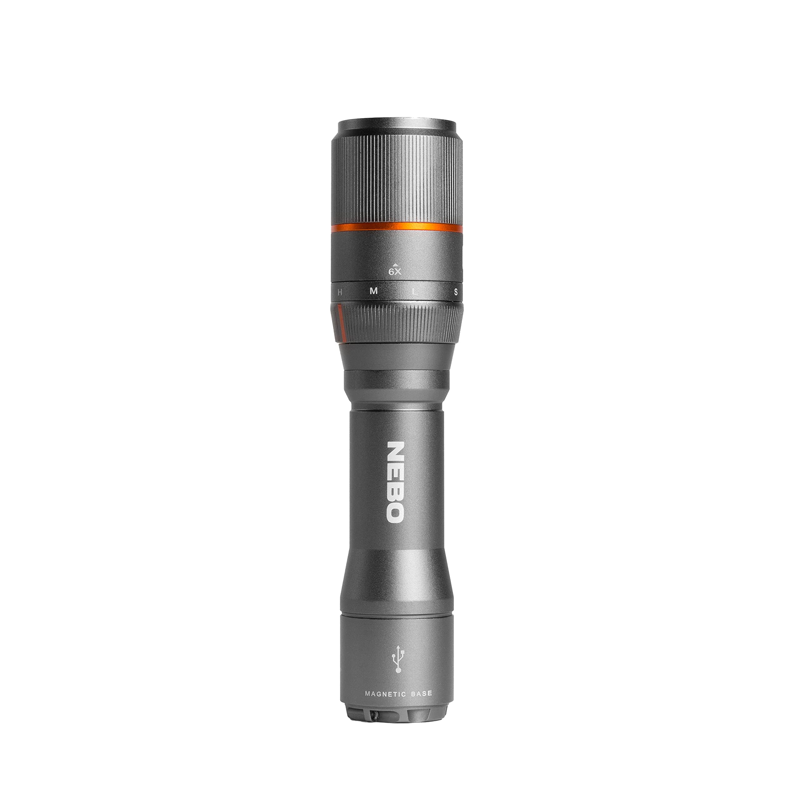 NEBO 1000 DAVINCI Flashlight & Portable Charger | 1000 Lumens, 4 Light Modes, Rechargeable, Waterproof Handheld Flashlight for Camping & Hunting, Magnetic Base, Includes USB Charging Cable